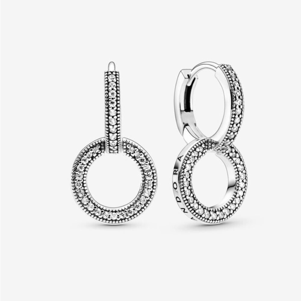 Pandora Silver Hoop Earrings